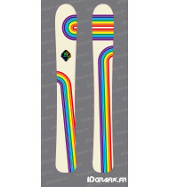 Rainbow Stickers for SKI - Idgrafix