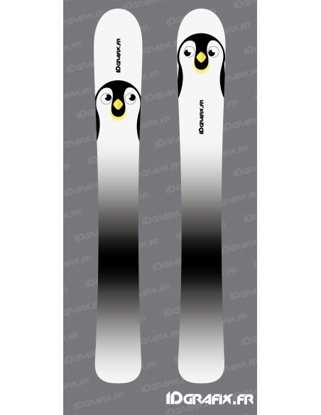 Stickers Pinguouin pour SKI -  Idgrafix Stickers Pinguouin pour SKI -  Idgrafix
