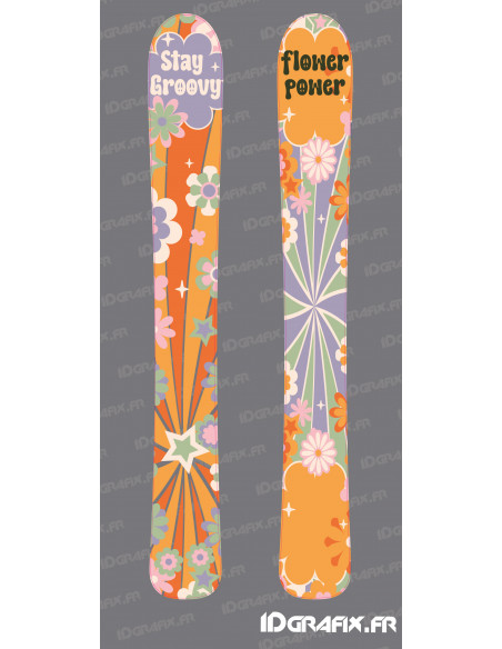 Adhesius Flowers Power per a SKI - Idgrafix Adhesius Flowers Power per a SKI - Idgrafix