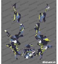 Komplettes Dekorationsset Splash Edition (Blau) – IDgrafix – Can Am Outlander G3 L (500-700-PRO) – Idgrafix