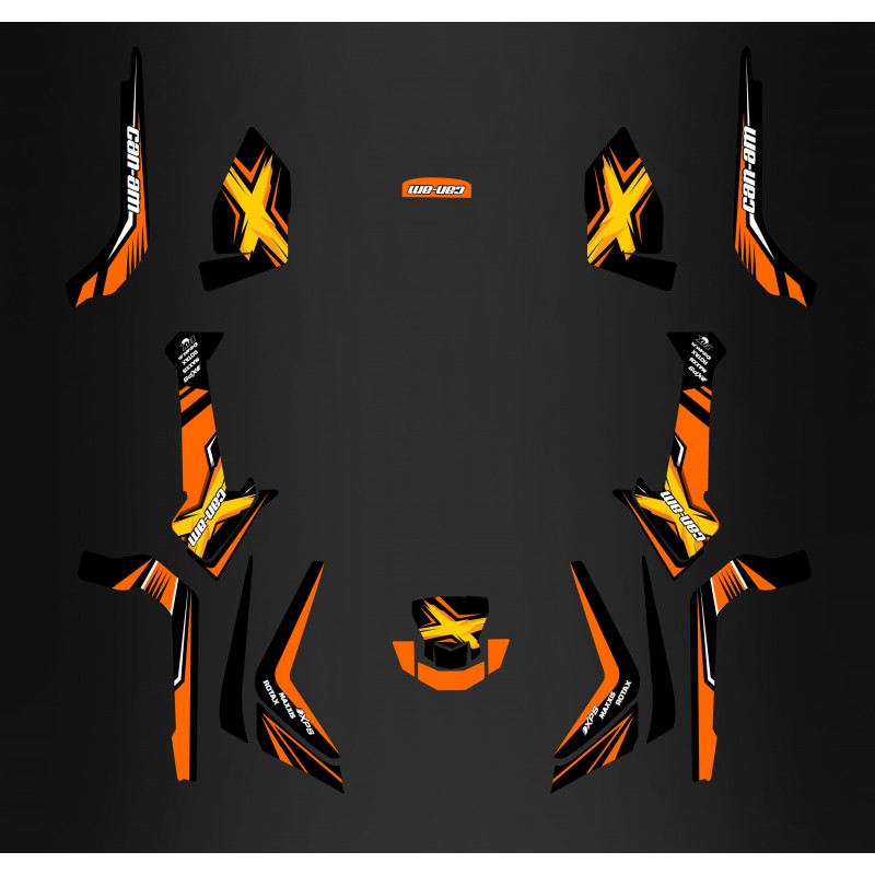 Kit dekor-Orange - Limited Edition- IDgrafix - Can Am Outlander 1000 -idgrafix