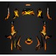 Kit decorazione Arancione in Edizione Limitata - IDgrafix - Can Am Outlander 1000 + Sicuro AR -idgrafix