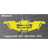 100 % personalisierter Aufkleber für Logitech G25-27-29-920-923 Simulator-Lenkrad – Idgrafix