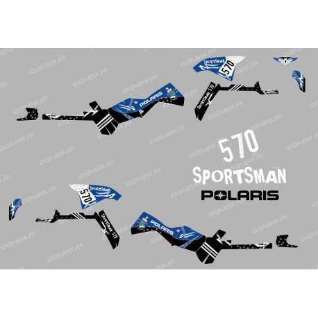 Kit de decoración de Calle de la Serie (Azul) Luz - IDgrafix - Polaris Sportsman 570