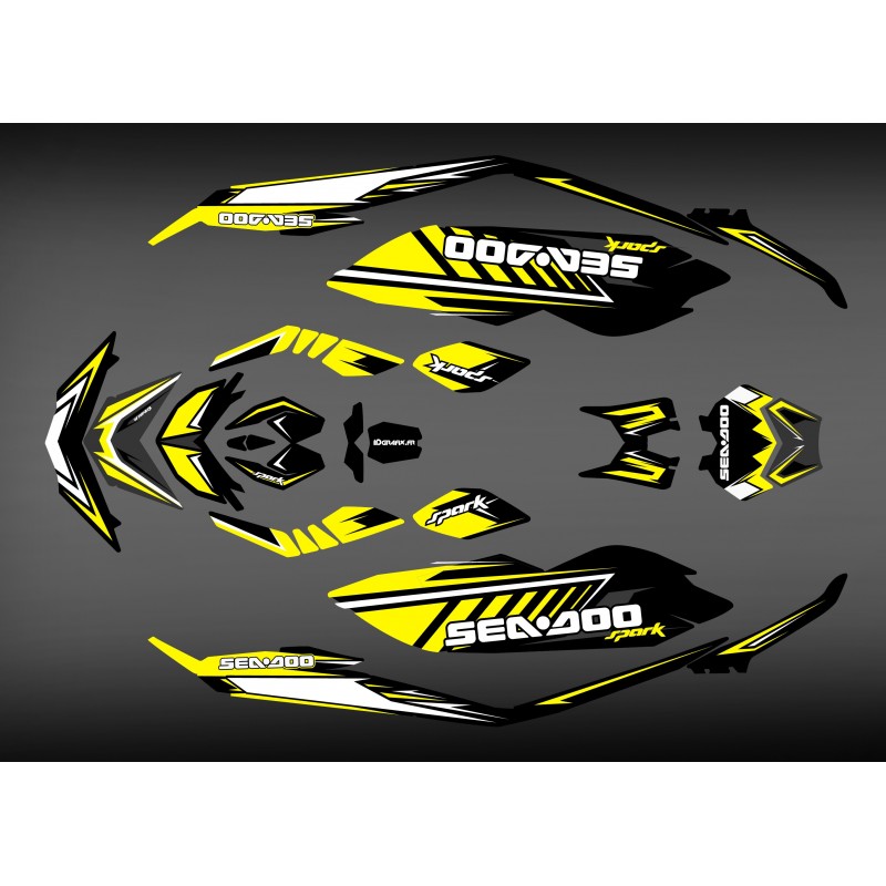 Kit dekor Spark Yellow für Seadoo Spark -idgrafix