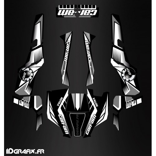 Kit de decoración Gris de la Serie - IDgrafix - Can Am 1000 Comandante -idgrafix