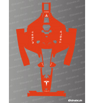 Adesivo Tesla Edition (rosso) - Robot tagliaerba Mammotion LUBA 2 - Idgrafix