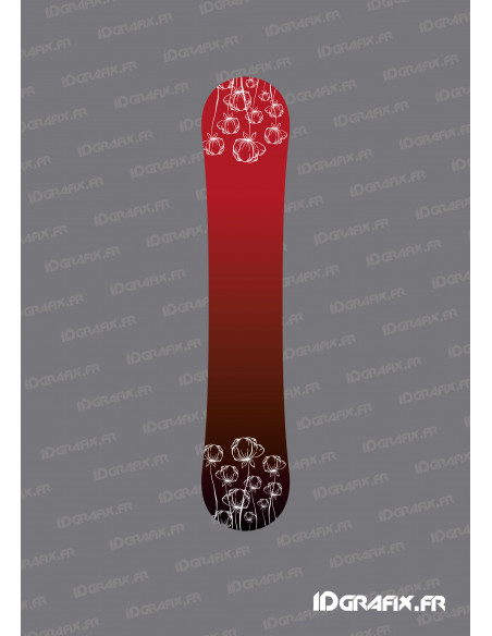 Adhesius Poppy Edition per a surf de neu - Idgrafix Adhesius Poppy Edition per a surf de neu - Idgrafix