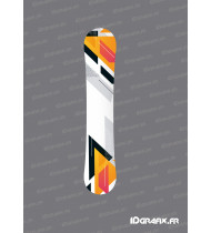 Abstract Edition Aufkleber (Orange) für Snowboard