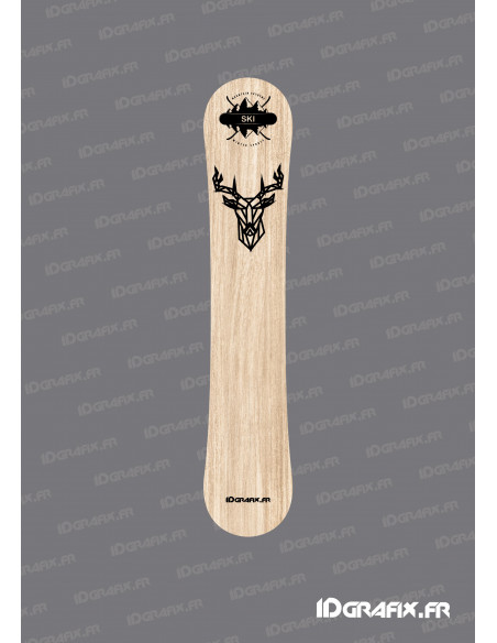Stickers Cerf Edition pour Snowboard -  Idgrafix Stickers Cerf Edition pour Snowboard -  Idgrafix