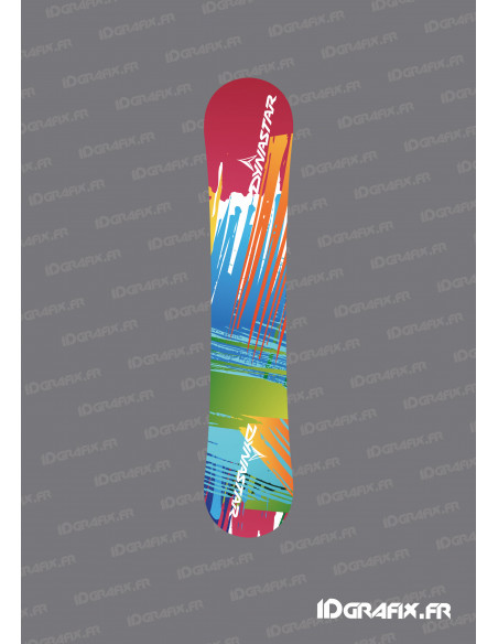 Stickers Color Edition pour Snowboard -  Idgrafix Stickers Color Edition pour Snowboard -  Idgrafix
