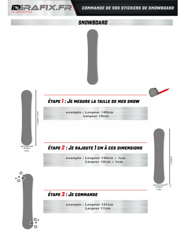 Stickers Marbre Edition pour Snowboard -  Idgrafix