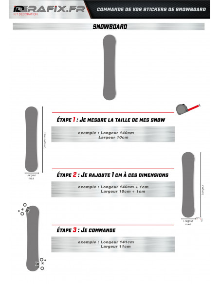 Stickers Montagne Edition pour Snowboard -  Idgrafix