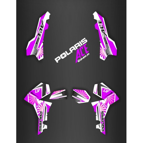 Kit decoration Japan racing Purple - IDgrafix - Polaris Sportsman ACE