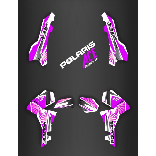 Kit decoration Japan racing Purple - IDgrafix - Polaris Sportsman ACE - IDgrafix