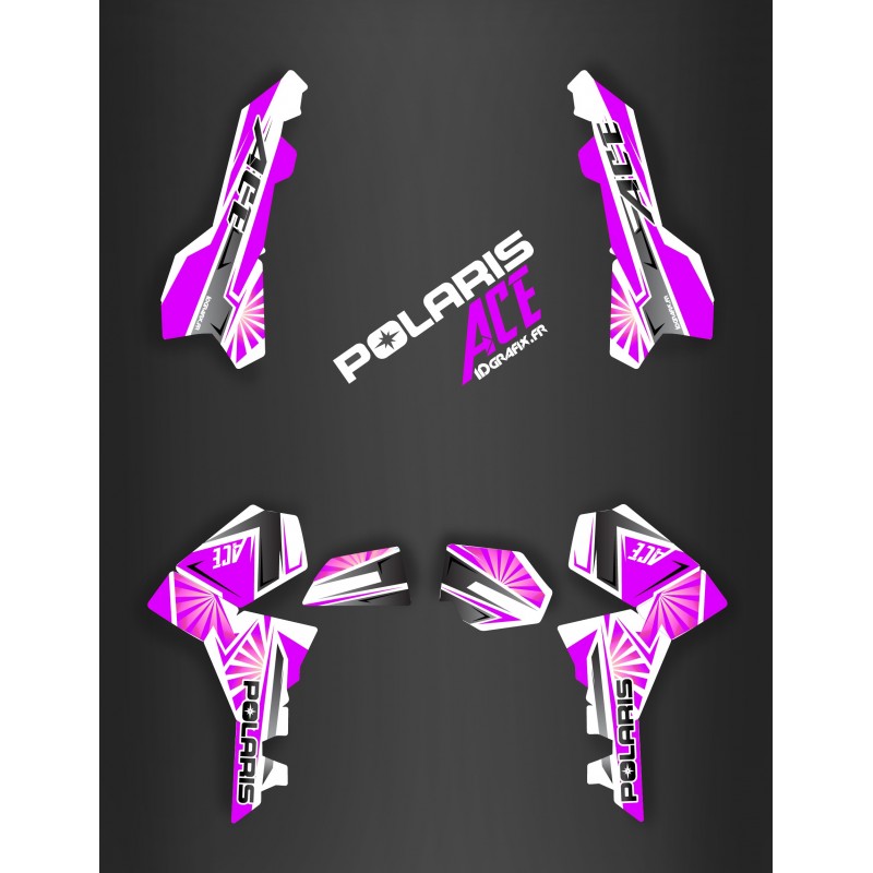 Kit decorazione Giappone racing Viola - IDgrafix - Polaris Sportsman ACE -idgrafix