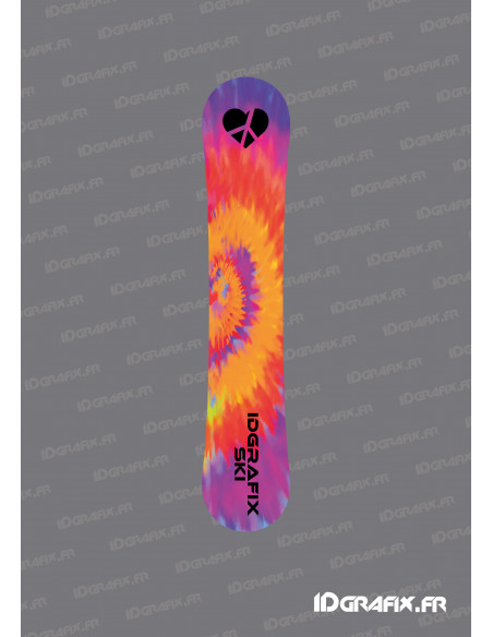 Stickers Tie and Dye Edition pour Snowboard -  Idgrafix Stickers Tie and Dye Edition pour Snowboard -  Idgrafix