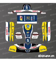 Kit decorativo Williams 88 Vintage Edition per Karting Tony Kart M6 - Idgrafix