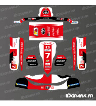 Kit di decorazione Toyota Le Mans Edition per Karting Tony Kart M6 - Idgrafix