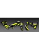Kit décoration Fury Jaune et Gris - IDgrafix - Yamaha YFZ 450 / YFZ 450R