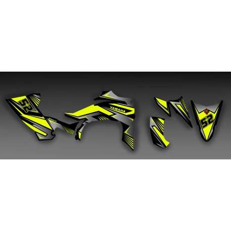 Kit decoration Fury Yellow and Grey - IDgrafix - Yamaha YFZ 450 / YFZ 450R