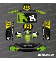 Kit decorativo Monster Edition (Verde) per Karting Tony Kart M6 - Idgrafix
