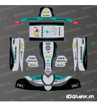Kit decorazione Mercedes F1 Edition per Karting Tony Kart M6 - Idgrafix