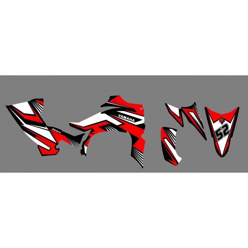 Kit dekor Fury Rot - IDgrafix - Yamaha YFZ 450 / YFZ450R -idgrafix