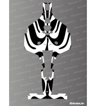 Zebre Edition Sticker - Mammotion LUBA 2 X Lawnmower Robot - Idgrafix