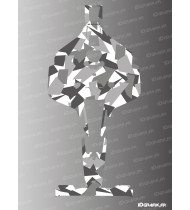 Adhesivo de edición digital de camuflaje (gris) - Cortadora de césped robótica Mammotion LUBA 2 X - Idgrafix