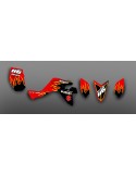Kit decoration Red Burn - IDgrafix - Suzuki LTZ 400 i