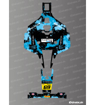 Pegatina Monster Edition (azul) - Robot cortacésped Mammotion LUBA 2 X - Idgrafix