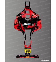 Sticker Monster Edition (Rosso) - Robot tagliaerba Mammotion LUBA 2 X - Idgrafix