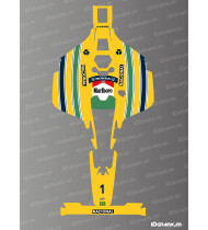 Pegatinas de la edición Senna: robot cortacésped Mammotion LUBA 2 X - Idgrafix