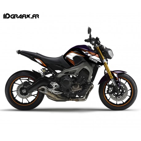 Kit décoration Racing orange - Yamaha MT-09 (jusqu'à 2016)