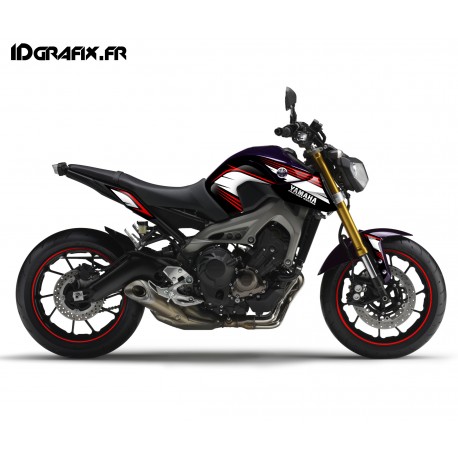 Kit décoration Racing rouge - Yamaha MT-09 (jusqu'à 2016)