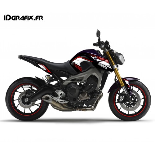 Kit de decoració de Curses de color vermell - IDgrafix - Yamaha MT-09 (fins al 2016) -idgrafix