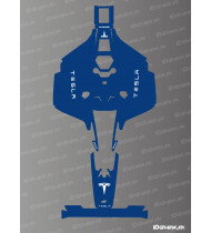 Tesla Edition Sticker (Blue) - Mammotion LUBA 2 X Lawnmower Robot - Idgrafix