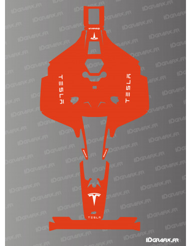 Pegatina Tesla Edition (roja) - Robot cortacésped Mammotion LUBA 2 X - Idgrafix