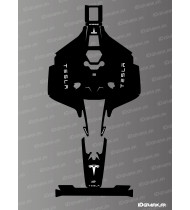 Tesla Edition Sticker (Black) - Mammotion LUBA 2 X Lawnmower Robot - Idgrafix