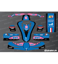 Kit déco Alpine F1 Edition pour Karting TonyKart - OTK M11 -  Idgrafix