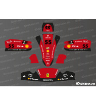 F1 Scuderia Edition deco kit for Mini/Cadet MK 20 Karting -- Number 55 - Idgrafix