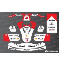 Marlboro Vintage Edition deco kit for TonyKart Karting - OTK M11 - Idgrafix
