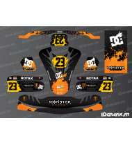 Kit déco Monster Edition (Orange) pour Karting TonyKart - OTK M11 -  Idgrafix