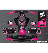 Monster Edition deco kit (Pink) for TonyKart Karting - OTK M11 - Idgrafix