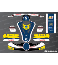 Kit decorativo Williams F1 Vintage Edition per Karting TonyKart - OTK M11 - Idgrafix