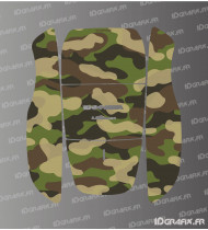 Adhesivo de edición militar (verde) - Cortadora de césped robótica Honda Miimo HRM 1000-1500-2500 - Idgrafix
