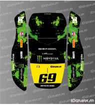 Edición de pegatinas de Monster (verde): cortadora de césped robótica Honda Miimo HRM 1000-1500-2500 - Idgrafix