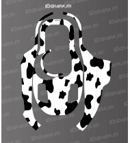 Pegatina Cow Edition - Cortacésped robótico KRESS KR 120E / KR 121E / KR 122E - Idgrafix