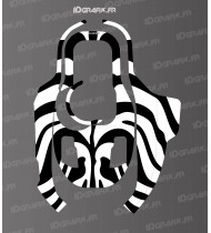 Pegatina Zebre Edition - Robot cortacésped KRESS KR 120E / KR 121E / KR 122E - Idgrafix